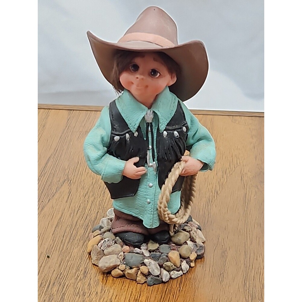 Vintage 1996 Studio Collection Li’l Bits By Deb Wood Jamie Lee Cowboy